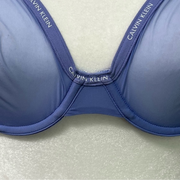 Calvin Klein Sheer Marquisette Lace Unlined Demi Bra - Picture 3 of 9